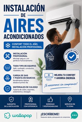 Instalación profesional de aire acondicionado ️