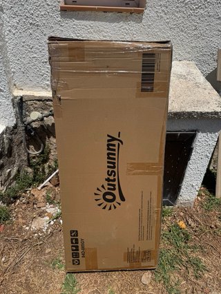 Sombrilla excéntrica gris