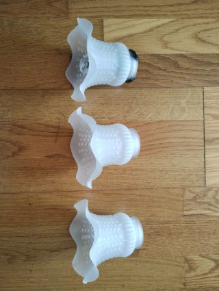 Ventilador de techo dorado y aspas madera  con luz