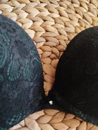 Sujetador Women'secret Negro Encaje