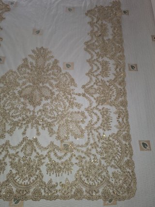 Manteletas Falleras Doradas y de tul