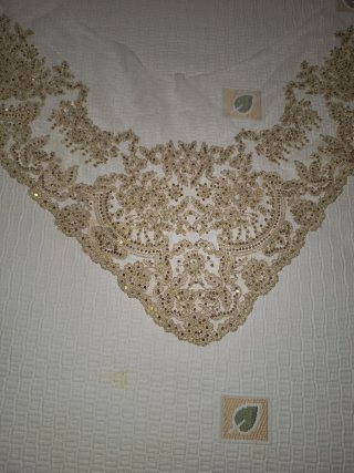 Manteletas Falleras Doradas y de tul