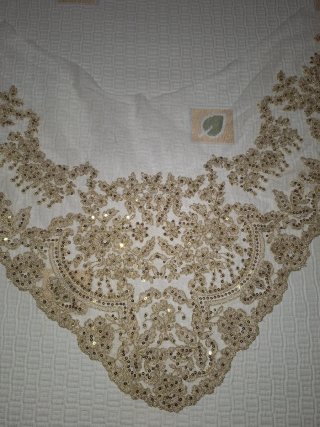 Manteletas Falleras Doradas y de tul