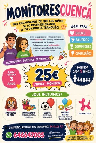 Monitores para bodas, comuniones, bautizos...
