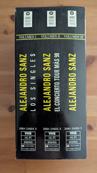 Alejandro Sanz Los Vídeos VHS