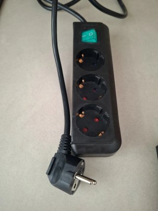 Regleta 3 enchufes con interruptor