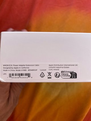 Cable alargador Apple para adaptador de corriente