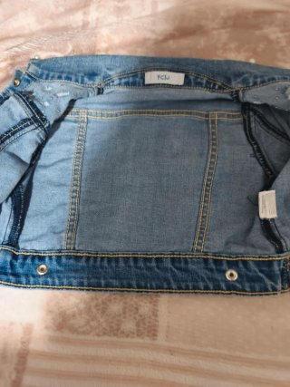 Giubbino denim 12 mesi per bambina