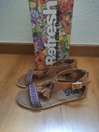 Sandalias Refresh Camel Talla 37