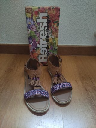 Sandalias Refresh Camel Talla 37