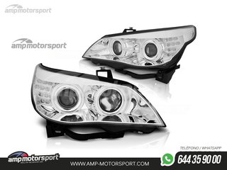 FAROS DELANTEROS OJOS DE ANGEL CCFL PARA BMW SERIE 5 E60 / E61 / BERLINA / TOURING