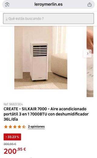 SILKAIR 7000 Aire Acondicionado Portátil 3 en 1