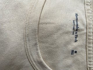 Camiseta Abercrombie & Fitch M Beige