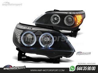 FAROS DELANTEROS OJOS DE ANGEL PARA BMW SERIE 5 E60 / E61 / BERLINA / TOURING