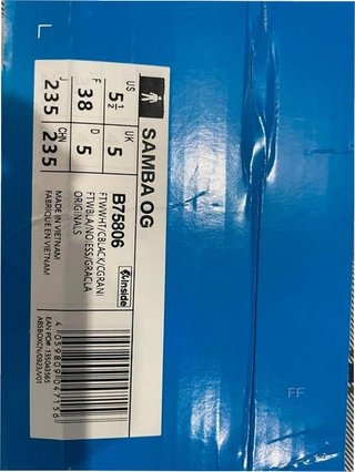 Adidas Samba OG Blanco Talla 38