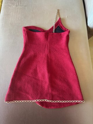 Vestido Zara fiesta verano mini  rojo Talla S