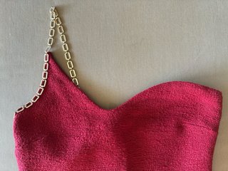 Vestido Zara fiesta verano mini  rojo Talla S