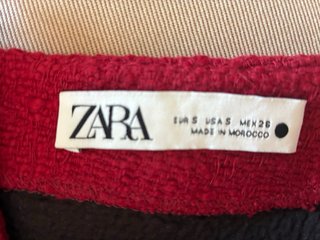 Vestido Zara fiesta verano mini  rojo Talla S
