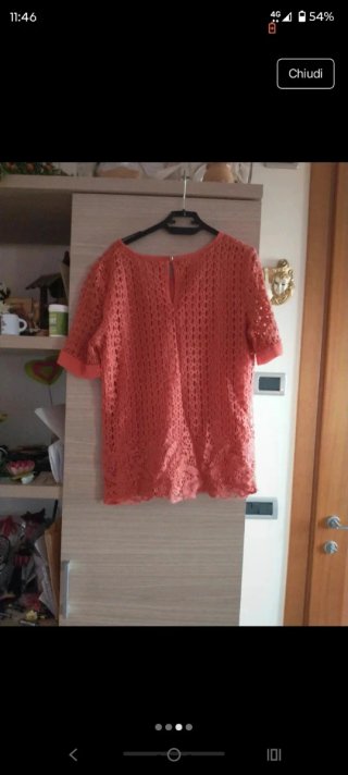 Blusa donna Paola Prata arancione