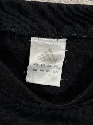 Sudadera Adidas vintage colorblock negro rojo L