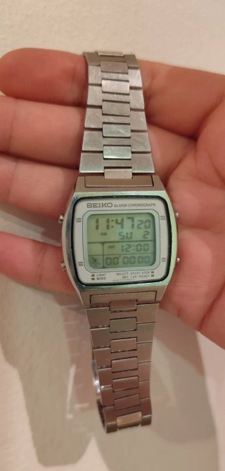 Reloj SEIKO A714-5006 "Running Man"(1982) Japón.