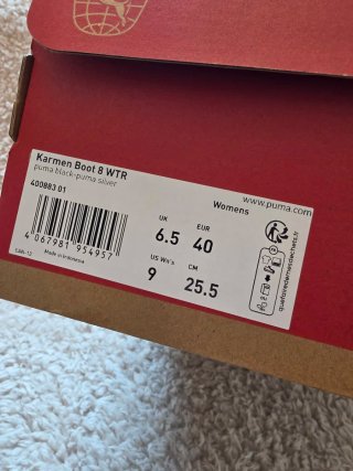 Botas Puma Negras Mujer Talla 40 Nuevas Caja