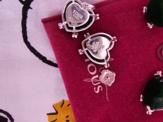 Conjunto Tous Corazón Verde y Plata