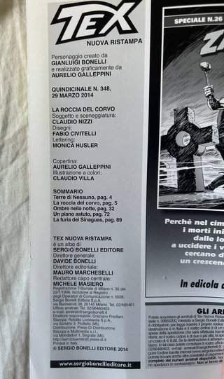 Tex La roccia del corvo Il popolo dell'abisso