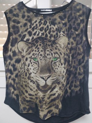 Camiseta sin mangas negra