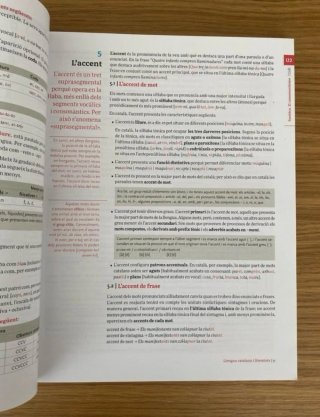 Llengua catalana i literatura, 1r Batxillerat