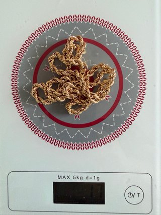 Cadena Salomónica Oro 18 kilates 17 gr