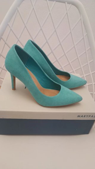 Zapatos de tacón Marypaz ante turquesa