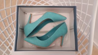 Zapatos de tacón Marypaz ante turquesa