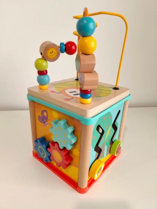 Caja de juegos de madera para bebés