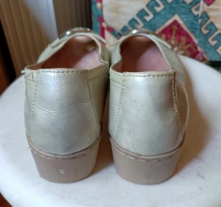 Zapatos Pitillos Talla 35 Dorados/Rosa