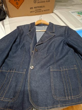 Chaqueta tejana azul