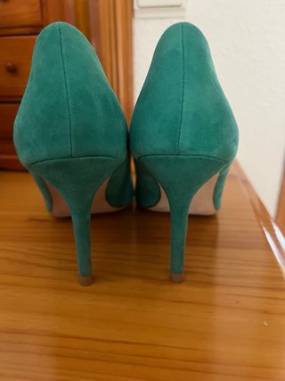 Zapatos Zara T.40 Verdes