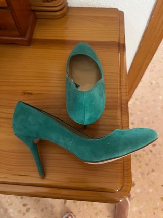 Zapatos Zara T.40 Verdes