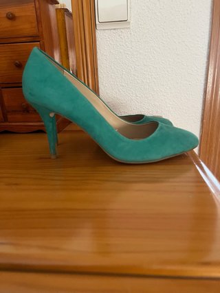 Zapatos Zara T.40 Verdes