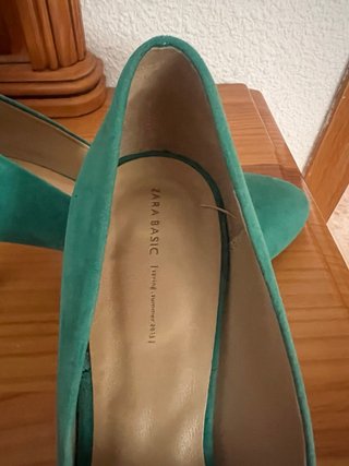 Zapatos Zara T.40 Verdes