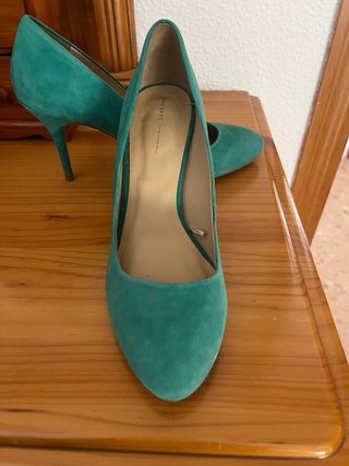 Zapatos Zara T.40 Verdes