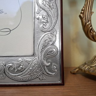 Cornice Portafoto Argento 925 anni 80 x foto 13x18