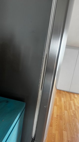 Frigorífico LG plateado