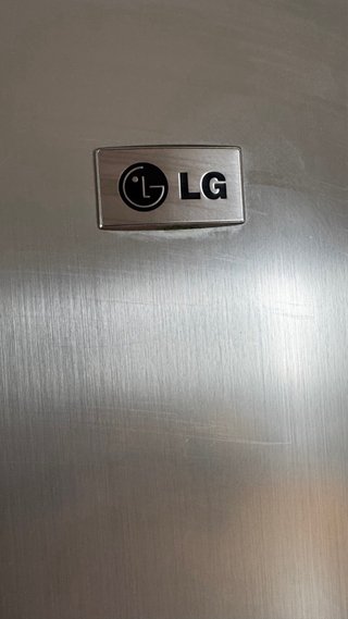 Frigorífico LG plateado