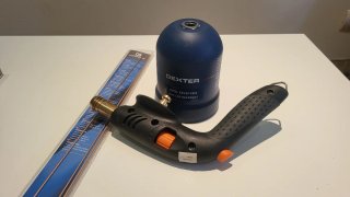 Soplete de gas Dexter con encendido piezoeléctrico