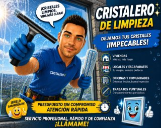 Cristalero profesional. Realizo limpieza