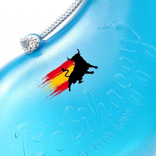 Bota Cantimplora Toro España Azul