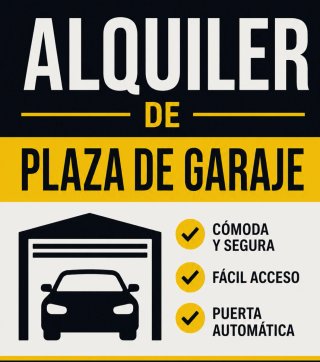 Alquiler plaza de garaje