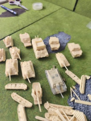 Flames of War Chieftain Vehículos chusta
