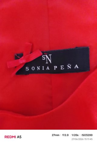 Vestido SONIA PEÑS rojo PRECIO NEGOCIABLE